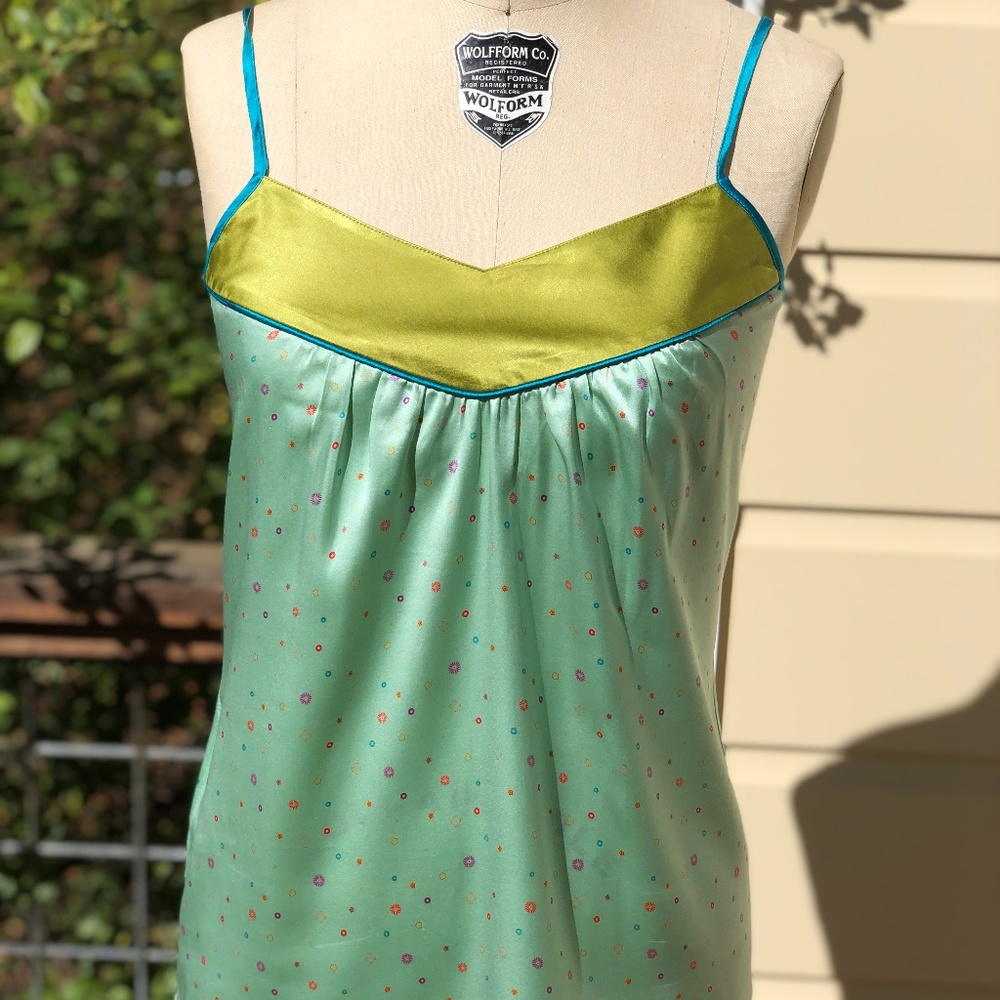 Original Penguin Green Polka-dot Cami